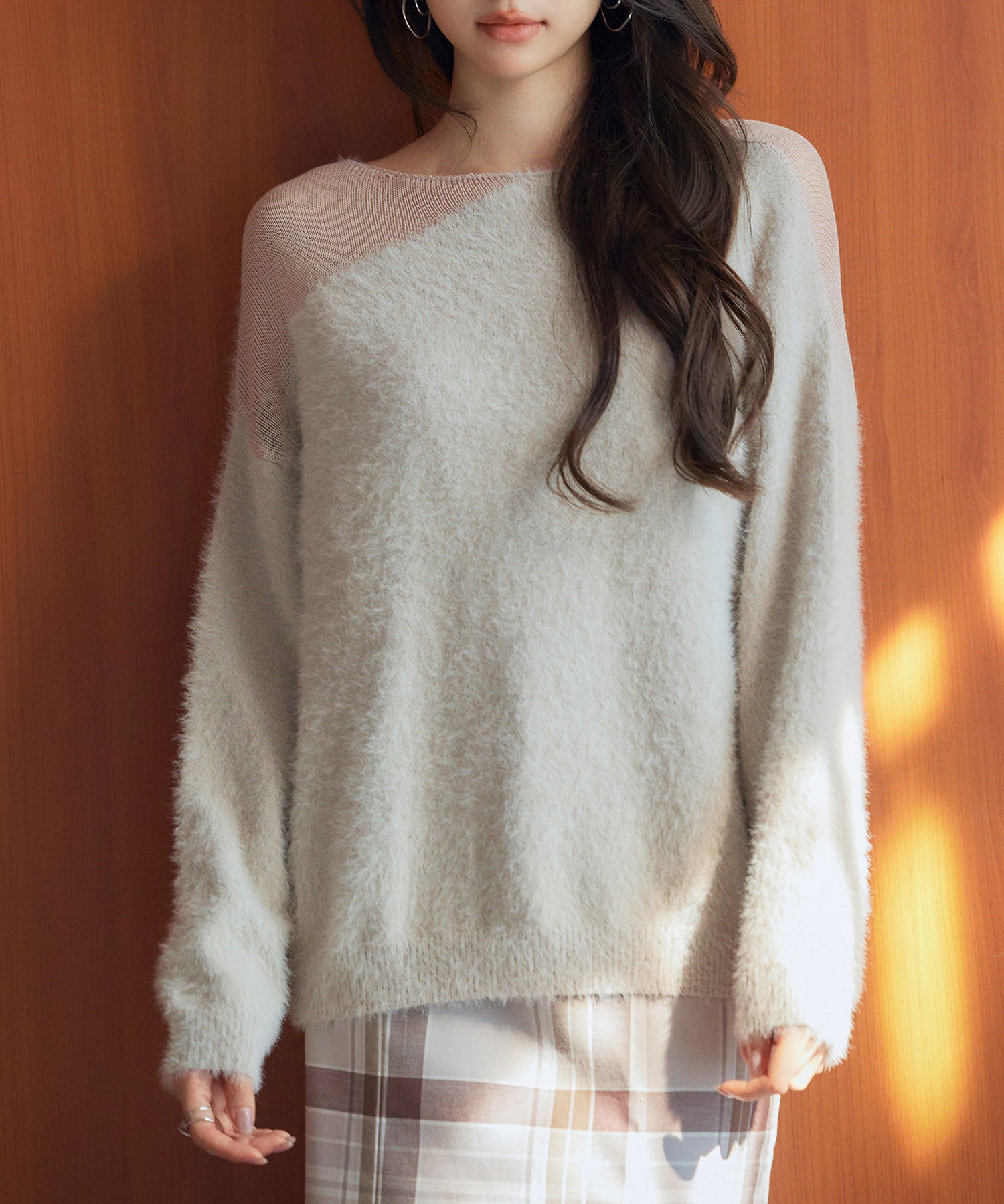 前後2wayふわふわシャギー素材ニットsdp8051-103-292