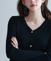 ぺプラム裾ドッキングニットプルオーバーsdp8053