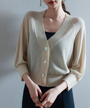 ラグランスリーブVネックカーディガンsdp8055-103-14