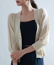 ラグランスリーブVネックカーディガンsdp8055 ベージュ