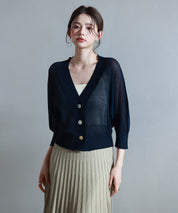 ラグランスリーブVネックカーディガンsdp8055 ネイビー