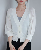 ラグランスリーブVネックカーディガンsdp8055-103-38