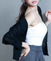 ラグランスリーブVネックカーディガンsdp8055 ブラック