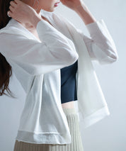 シアー裾サマーニットカーディガンsdp8056 ホワイト