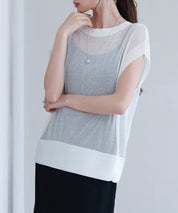 【4way】透かし編みニットカーディガンsdp8057 ホワイト