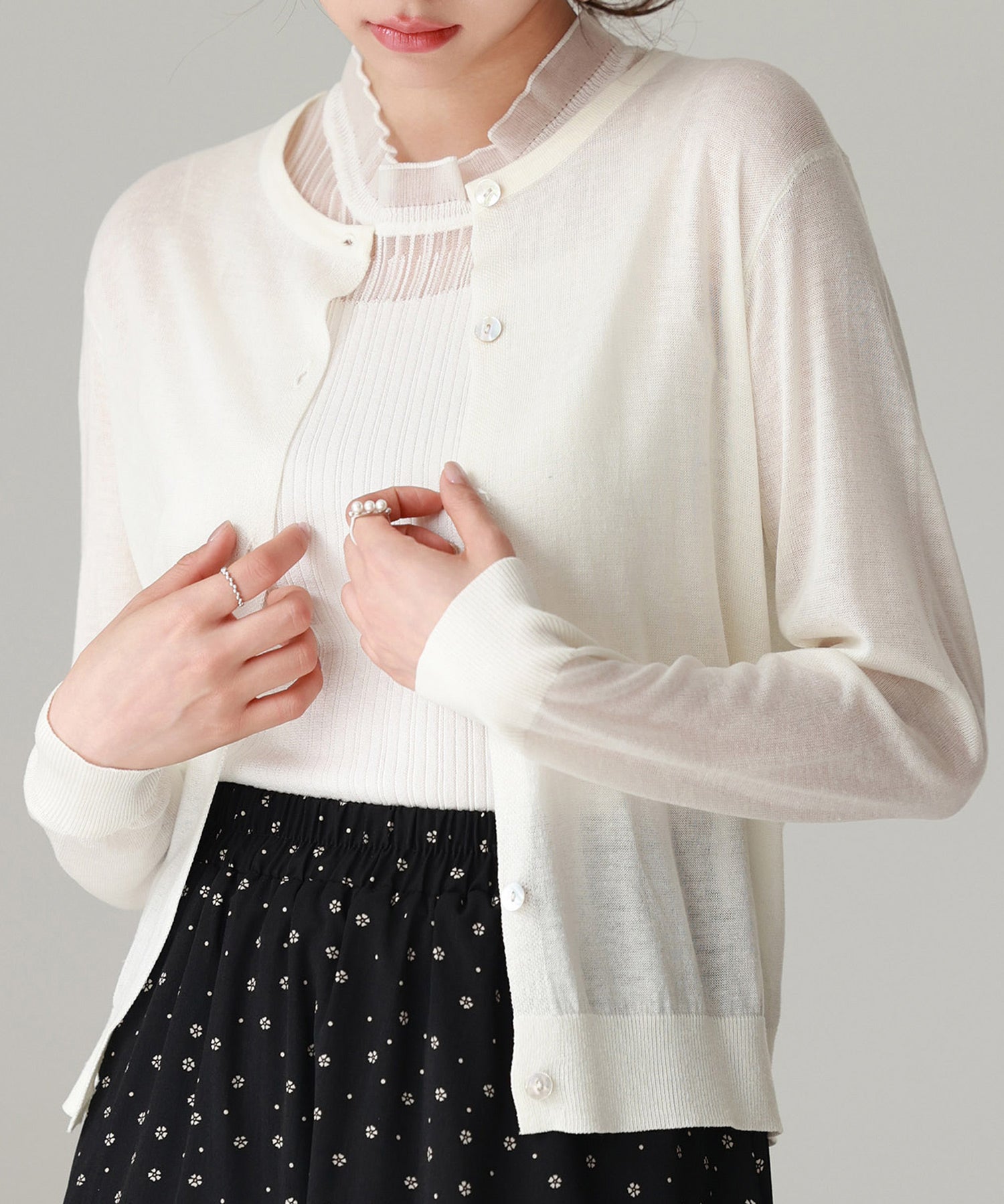 冷房・紫外線対策ニットカーディガンsdp8063-103-38