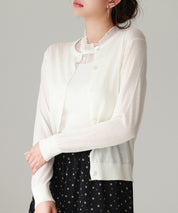 冷房・紫外線対策ニットカーディガンsdp8063 アイボリー