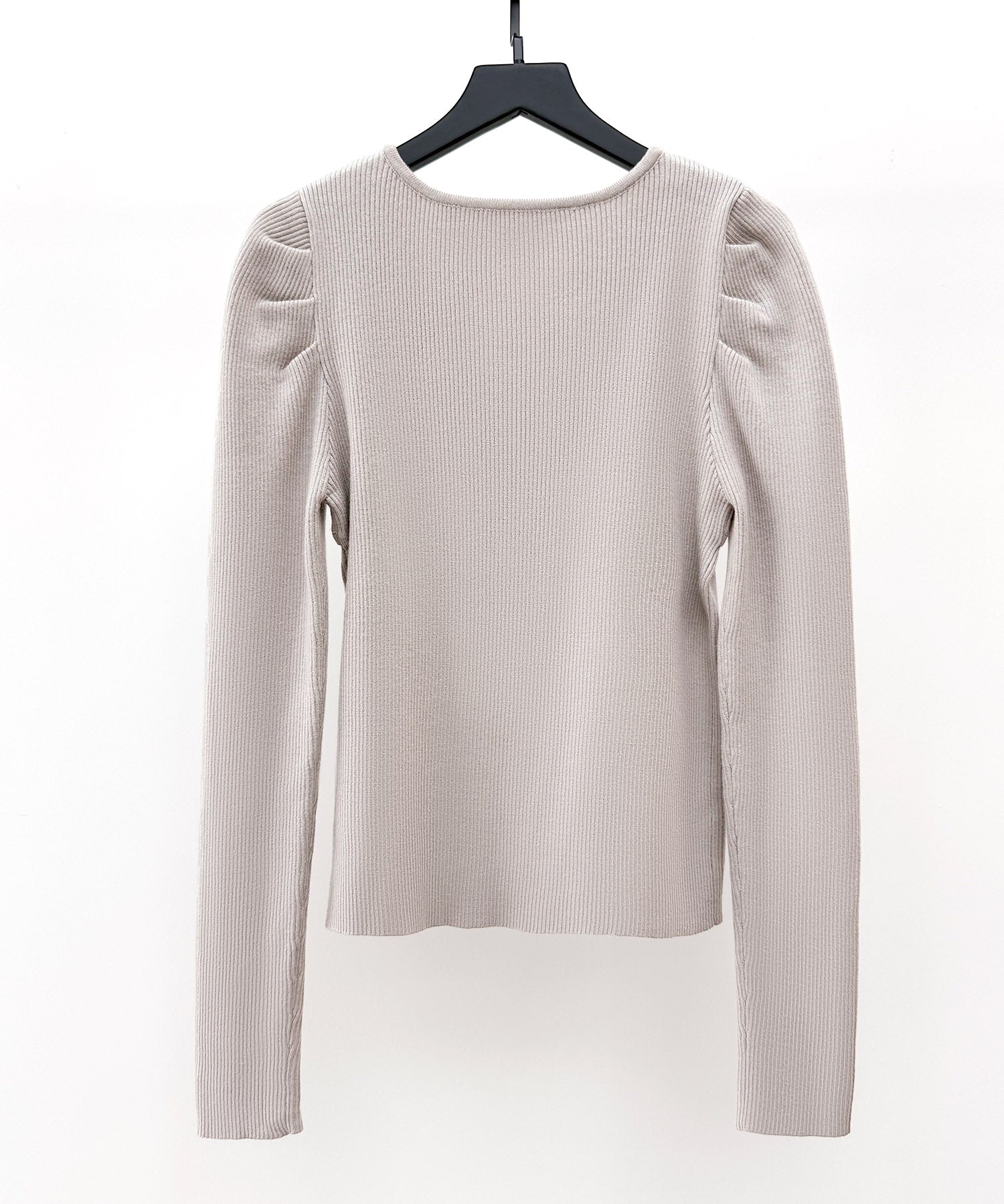 レイヤード風リブ編みニットトップスsdp8064 ベージュ