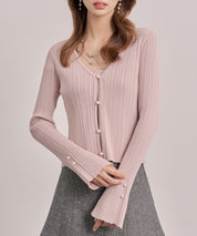 レイヤードランダムリブ編みニットトップスsdp8065-102-26