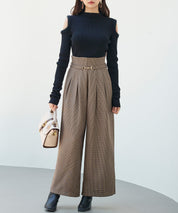 カットアウェイ・ショルダーボトルネックリブニットsdp8073 ブラック