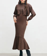 アンサンブル・マーメイドニットワンピースsdp8074-102-17