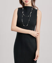 アンサンブル・マーメイドニットワンピースsdp8074 ブラック