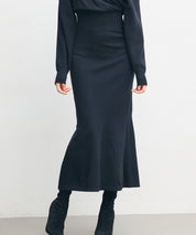 ドッキングカシュクールマーメイドニットワンピースsdp8077 ブラック