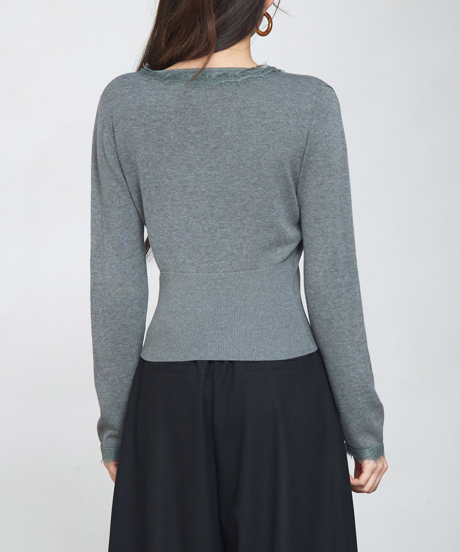 ハイウエストショート丈ニットカーディガン
sdp8080 チャコール