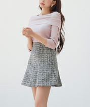 オフショルダーニットトップスsdp8084 ピンク