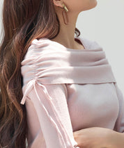 オフショルダーニットトップスsdp8084 ピンク