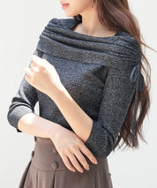 オフショルダーニットトップスsdp8084-102-8