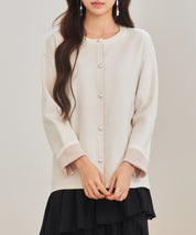 表裏配色ジャカード編みカーディガン
sdp8101-103-38