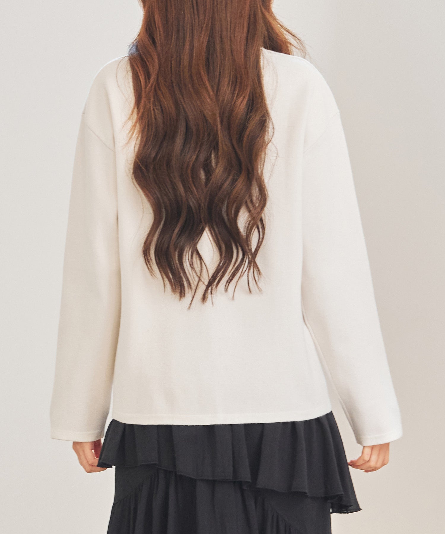 表裏配色ジャカード編みカーディガン
sdp8101 アイボリー