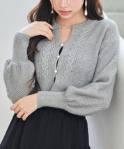 バルキー・ニットショート丈カーディガン
sdp8108-103-18