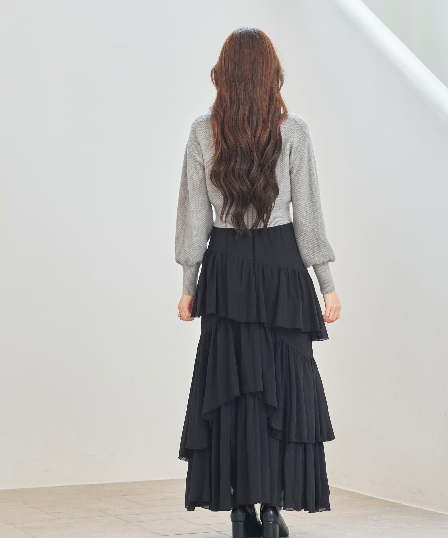 バルキー・ニットショート丈カーディガン
sdp8108 グレー