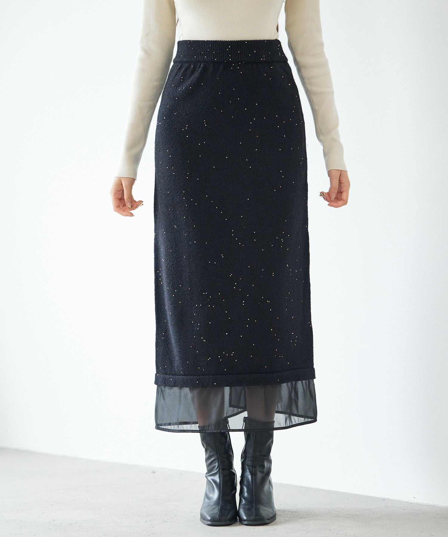 FETICO STRAPS KNIT LONG SKIRT スカート fetico ストラップニットロングスカート fetico ストラップニット