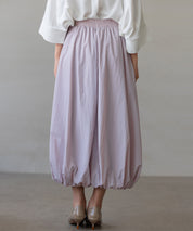 裏地付きふんわりバルーンスカートsdpal0503 ラベンダー