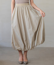 裏地付きふんわりバルーンスカートsdpal0503 ベージュ