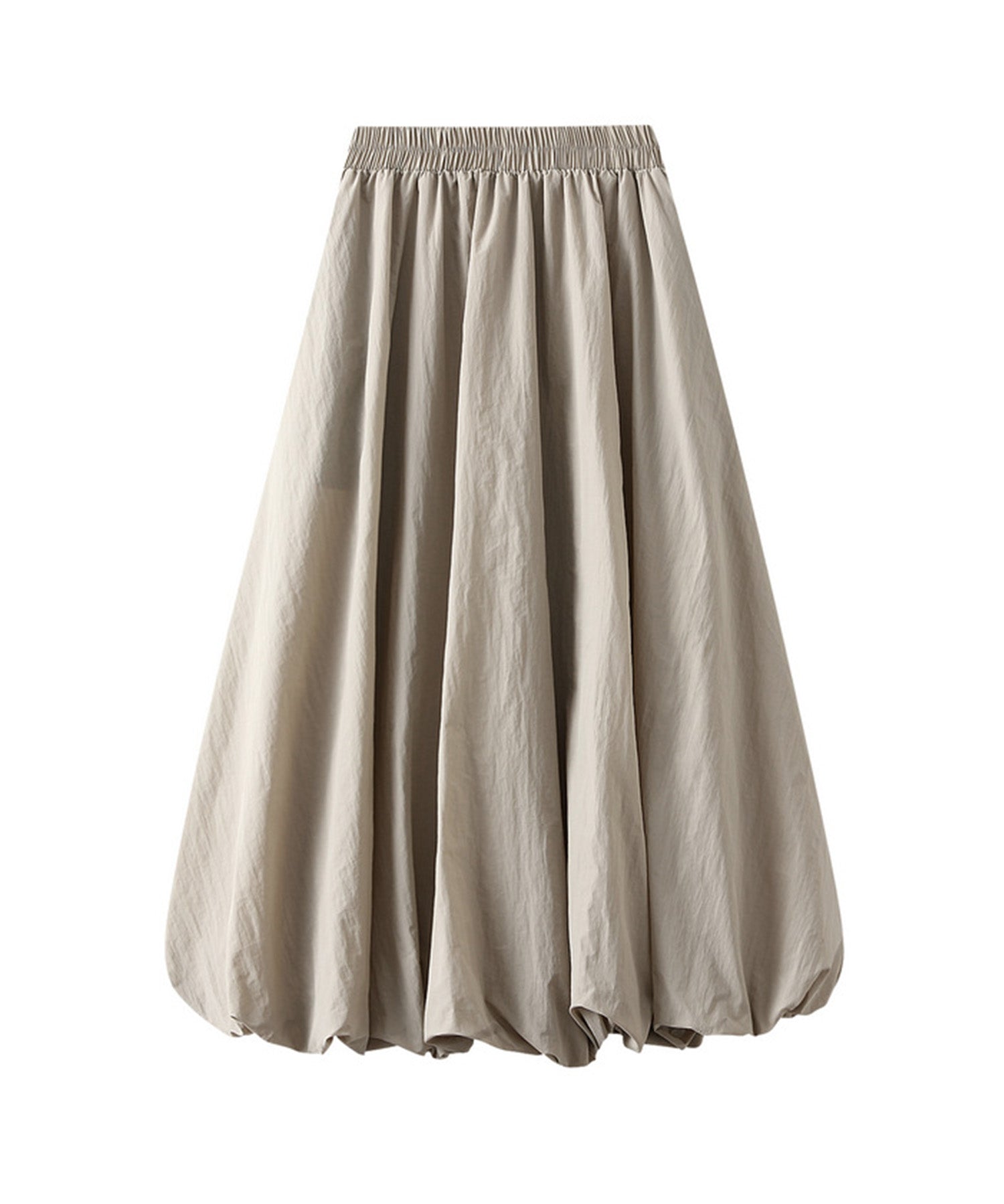 裏地付きふんわりバルーンスカートsdpal0503 ベージュ