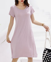 カップ付き楽ちんワンピースパジャマsdpal0515 ピンク