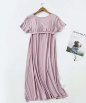 カップ付き楽ちんワンピースパジャマsdpal0515 ピンク