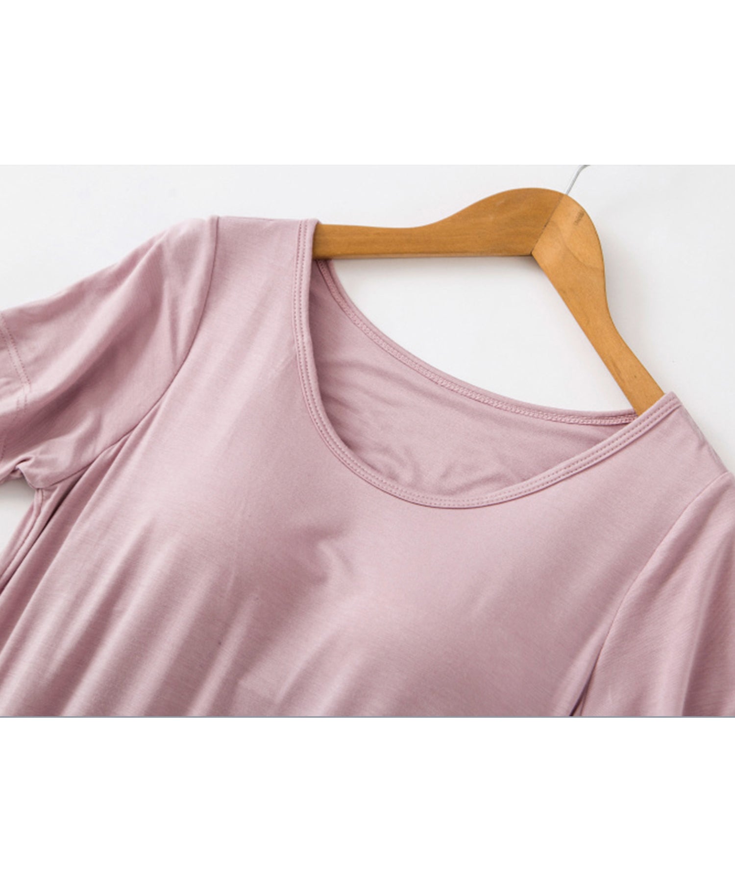 カップ付き楽ちんワンピースパジャマsdpal0515 ピンク