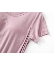 カップ付き楽ちんワンピースパジャマsdpal0515 ピンク