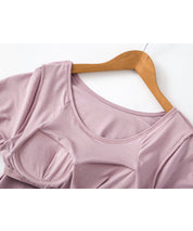 カップ付き楽ちんワンピースパジャマsdpal0515 ピンク