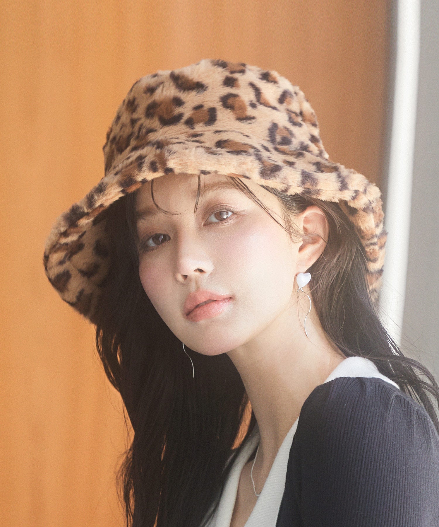 ふわふわフェイクファーバケットハットsdpal1316 ブラウン