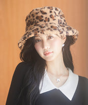 ふわふわフェイクファーバケットハットsdpal1316 ブラウン