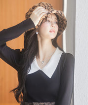 ふわふわフェイクファーバケットハットsdpal1316 ブラウン