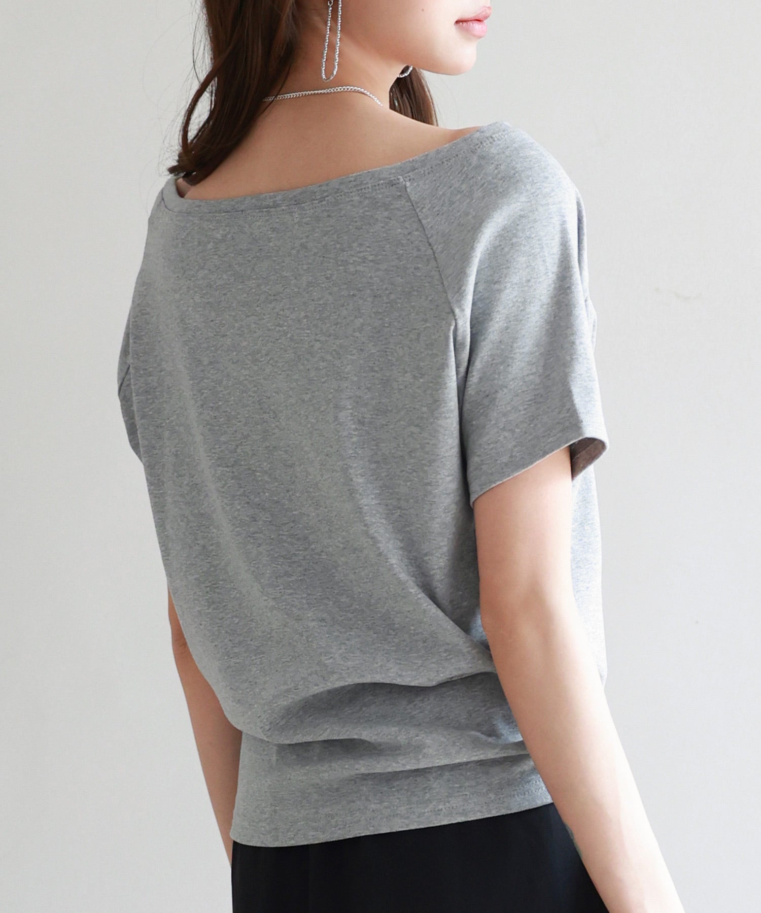 2wayラグランスリーブTシャツsdpal1577 グレー