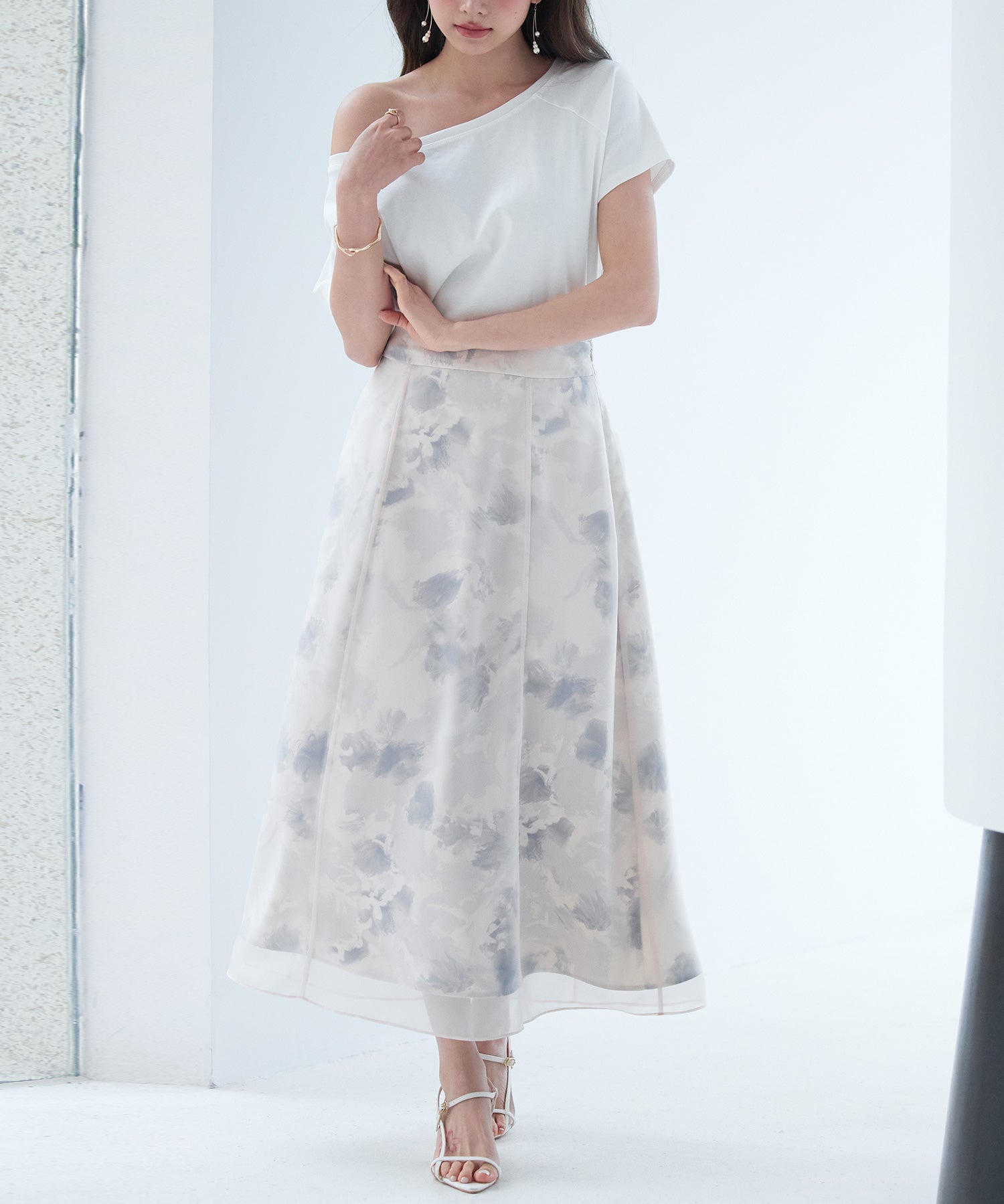 2wayラグランスリーブTシャツsdpal1577 ホワイト