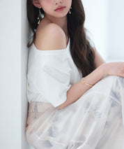 2wayラグランスリーブTシャツsdpal1577 ホワイト