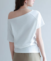 2wayラグランスリーブTシャツsdpal1577 ホワイト