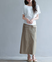 2wayラグランスリーブTシャツsdpal1577 ホワイト