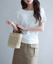 2wayラグランスリーブTシャツsdpal1577 ホワイト