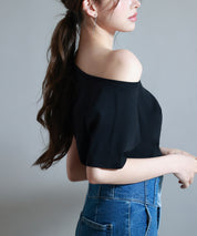 2wayラグランスリーブTシャツsdpal1577 ブラック