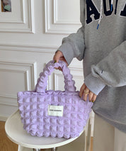 ポコポコポップコーントートバッグsdpal25131 ラベンダー