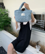 ポコポコポップコーントートバッグsdpal25131 ブルー