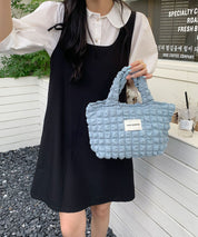 ポコポコポップコーントートバッグsdpal25131 ブルー