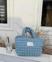 ポコポコポップコーントートバッグsdpal25131 ブルー