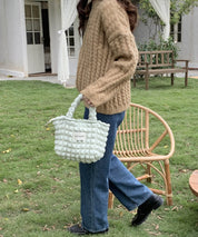 ポコポコポップコーントートバッグsdpal25131 ミント