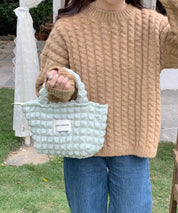 ポコポコポップコーントートバッグsdpal25131 ミント